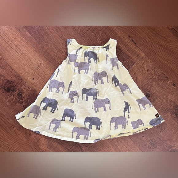 Tea collection toddler girl elephant dress Sz 18-24 months - Picture 4 of 7